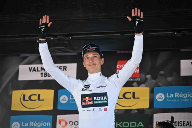 14-06-2025 Criterium Du Dauphine Libere; Tappa 07 Grand Algueblanche - Valmeinier 1800; 2025, Red Bull - Bora Hansgrohe; Lipowitz, Florian; Valmeinier 1800; 