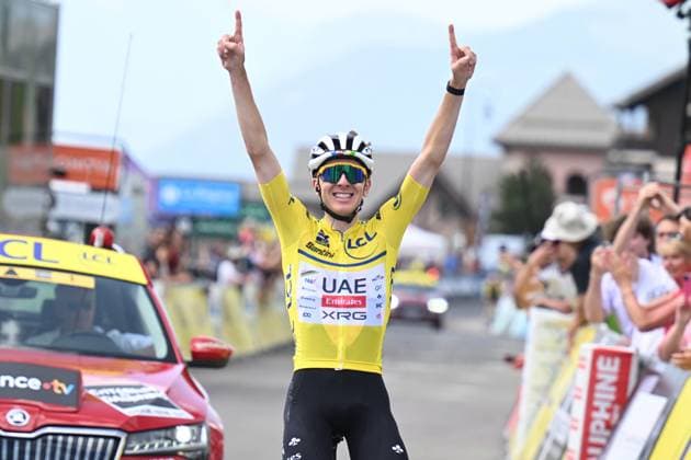 14-06-2025 Criterium Du Dauphine Libere; Tappa 07 Grand Algueblanche - Valmeinier 1800; 2025, Uae Team Emirates - Xrg; Pogacar, Tadej; Valmeinier 1800; 