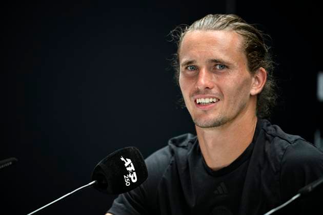 PK Pressekonferenz Alexander Zverev (GER) Portrait Tennis Herren BOSS Open ATP, Tennis Herren 250 Stuttgart 2025 Weissenhof BOSS Open ATP 250 Stuttgart 2025