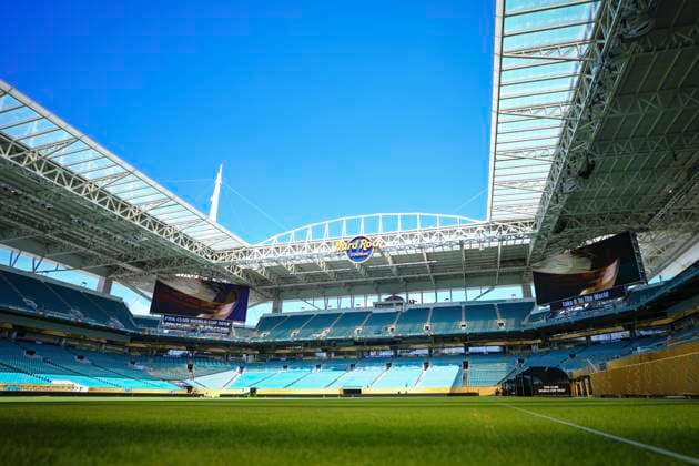 Club World Cup Opens in Miami Gardens A general view of Hard Rock Stadium ahead of the opening match of the FIFA Club World Cup between Al Ahly FC and Inter Miami CF on June 13, 2025, in Miami Gardens, Florida. Miami Florida United States Copyright: xMohamedxTageldinx