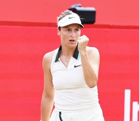 TENNIS - WTA, Tennis Damen Queen s Club LONDON,ENGLAND,14.JUN.25 - TENNIS - WTA Tour, HSBC Championships. Image shows the rejoicing of Tatjana Maria (GER).  GEPAxpictures xAlanxGrieves