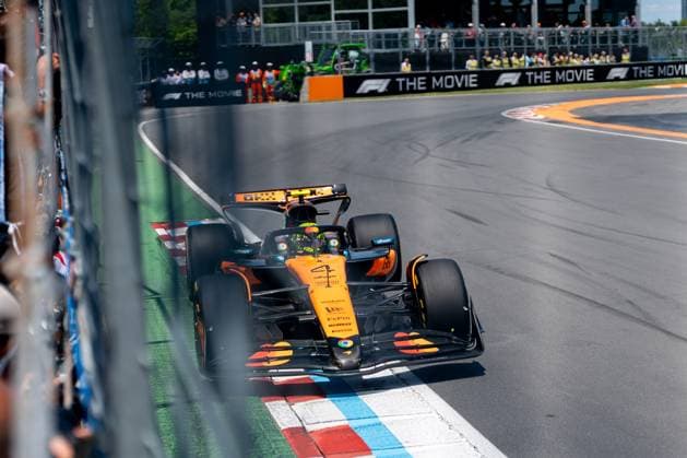 Lando Norris (McLaren Formula 1 Team, Großbritannien 04) im MCL39, CAN, Formel 1 Weltmeisterschaft, Grand Prix von Kanada, Circuit Gilles Villeneuve, Freies Training 3, Saison 2025, 14.06.2025 CAN, Formel 1 Weltmeisterschaft, Grand Prix von Kanada, Circuit Gilles Villeneuve, Freies Training 3, Saison 2025, 14.06.2025 Montreal Copyright: xEibner-Pressefoto MarcelxFischerx EP_MFI