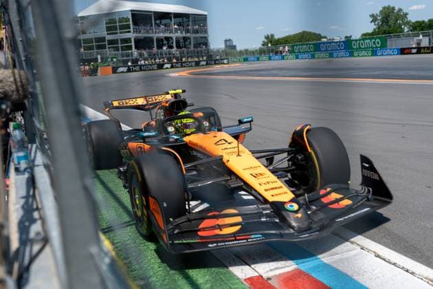 Lando Norris (McLaren Formula 1 Team, Großbritannien 04) im MCL39, CAN, Formel 1 Weltmeisterschaft, Grand Prix von Kanada, Circuit Gilles Villeneuve, Freies Training 3, Saison 2025, 14.06.2025 CAN, Formel 1 Weltmeisterschaft, Grand Prix von Kanada, Circuit Gilles Villeneuve, Freies Training 3, Saison 2025, 14.06.2025 Montreal Copyright: xEibner-Pressefoto MarcelxFischerx EP_MFI