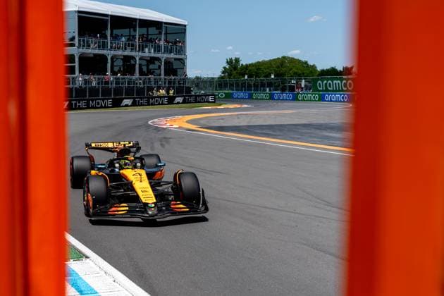 Lando Norris (McLaren Formula 1 Team, Großbritannien 04) im MCL39, CAN, Formel 1 Weltmeisterschaft, Grand Prix von Kanada, Circuit Gilles Villeneuve, Freies Training 3, Saison 2025, 14.06.2025 CAN, Formel 1 Weltmeisterschaft, Grand Prix von Kanada, Circuit Gilles Villeneuve, Freies Training 3, Saison 2025, 14.06.2025 Montreal Copyright: xEibner-Pressefoto MarcelxFischerx EP_MFI