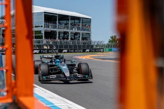 George Russell (Mercedes-AMG Petronas F1 Team, Großbritannien, 63) im W16 CAN, Formel 1 Weltmeisterschaft, Grand Prix von Kanada, Circuit Gilles Villeneuve, Freies Training 3, Saison 2025, 14.06.2025 CAN, Formel 1 Weltmeisterschaft, Grand Prix von Kanada, Circuit Gilles Villeneuve, Freies Training 3, Saison 2025, 14.06.2025 Montreal Copyright: xEibner-Pressefoto MarcelxFischerx EP_MFI