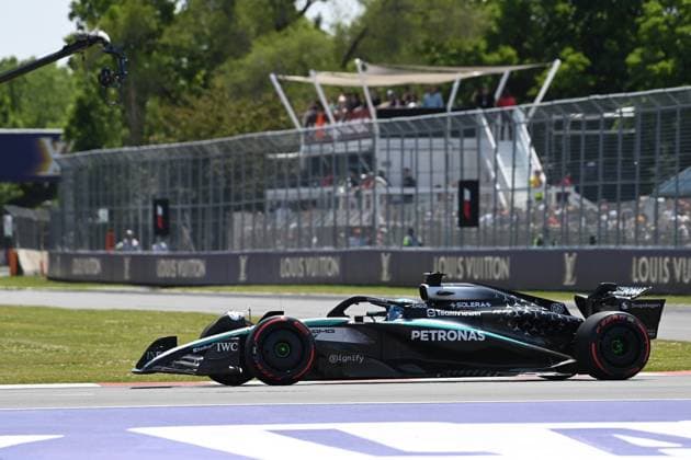 FORMULA 1 PIRELLI GRAND PRIX DU CANADA 2025 14.06.2025, Circuit Gilles-Villeneuve, Montreal, FORMULA 1 PIRELLI GRAND PRIX DU CANADA 2025 , im Bild George Russell (GBR), Mercedes-AMG Petronas Formula One Team