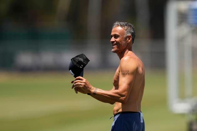 Sport Themen der Woche KW24 Paris Saint-Germain FC Training Session And press conference, PK, Pressekonferenz - FIFA Club World Cup 2025 Luis Enrique head coach of PSG during the training session ahead of their FIFA Club World Cup 2025 group B match between Paris Saint-Germain FC and Club Atletico de Madrid at Rose Bowl Stadium on June 14, 2025 in Pasadena, California. Pasadena California United States  Copyright: xJosexBretonx originalFilename:bretonhernandez-parissai250614_npNQP.jpg