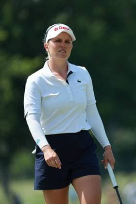 Meijer LPGA, Golf Damen Classic BELMONT, MICHIGAN-JUNE 14: Nanna Koerstz Madsen of Denmark walks oin the 9th green during the third round of the Meijer LPGA Classic for Simply Give golf tournament at Blythefield Country Club in Belmont, MI, USA Saturday, June 14, 2025. Belmont Michigan United States  Copyright: xJorgexLemusx originalFilename:lemus-meijerlp250614_npidF.jpg