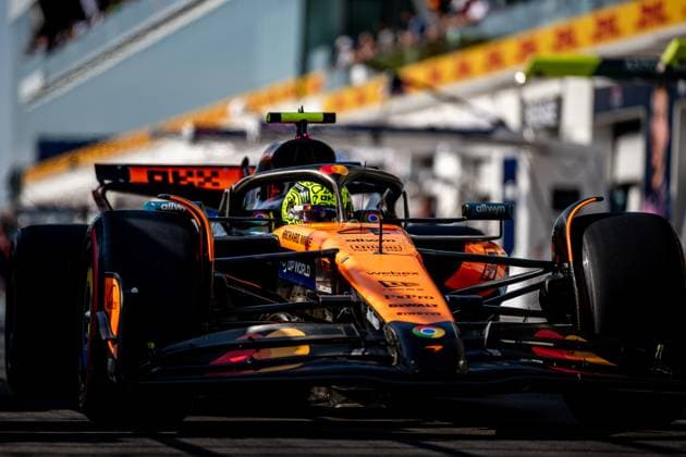 F1 - CANADIAN GRAND PRIX 2025 04 NORRIS Lando (gbr), McLaren F1 Team MCL39, action during the Formula 1 Pirelli Grand Prix du Canada 2025, 10th round of the 2025 FIA Formula One World Championship, WM, Weltmeisterschaft from June 14 to 16, 2025 on the Circuit Gilles Villeneuve, in MontrÃ al, Canada - MontrÃ alCanada  Copyright: xALBERTOxVIMERCATIx