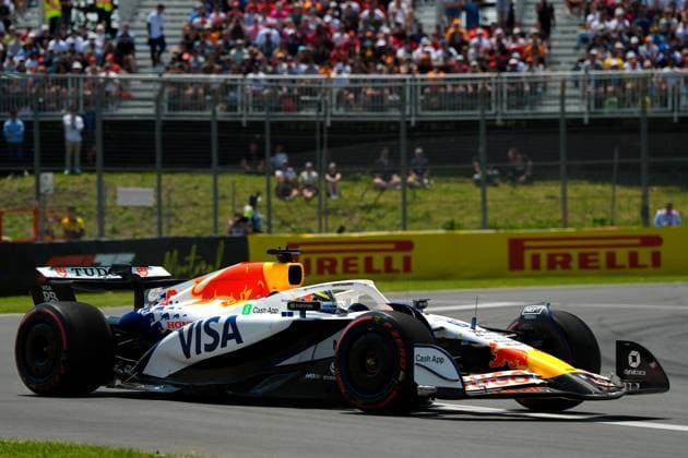 Isack Hadjar (FRA), Visa Cash App Racing Bulls, 6, spins out during Practice 3 during Pirelli Grand Prix du Canada 2025 - Qualifying, Formula 1 Championship in Montreal, Canada, June 14 2025  Copyright: xScottxColeman IPAxSportx xipa-agency.netx xx IPA_59062127 IPA_Agency_IPA59062127