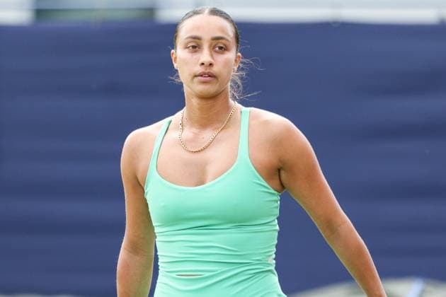 Ilkley Tennis Club, England, June 14th 2025: Eden Silva during the WTA, Tennis Damen 125 Lexus Ilkley Open doubles final match with Isabelle Haverlag and Simona Waltert at Ilkley Tennis Club in Ilkley, England on June 14th 2025. (Sean Chandler SPP) Copyright: xSeanxChandlerx xSPPx spp-en-SeChSp-WTA 125 Lexus Ilkley Open Doubles Final Ilkley Tennis Club-232F5A1406