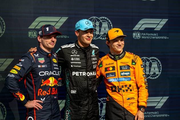 MONTREAL, CANADA: George Russell, racing for the Mercedes team during the 2025 Formula 1 Canadian Grand Prix at the Circuit Gilles Villeneuve in Montreal, Canada