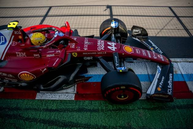MONTREAL, CANADA: Lewis Hamilton, racing for the Ferrari team during the 2025 Formula 1 Canadian Grand Prix at the Circuit Gilles Villeneuve in Montreal, Canada