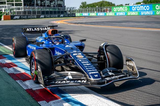 MONTREAL, CANADA: Alex Albon, racing for the Williams Racing team during the 2025 Formula 1 Canadian Grand Prix at the Circuit Gilles Villeneuve in Montreal, Canada