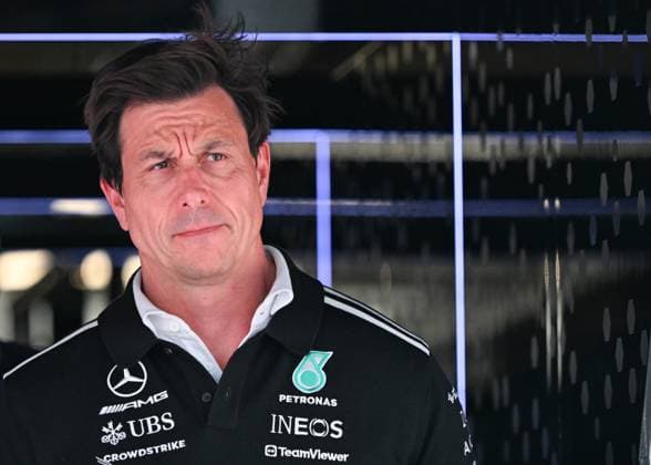 F1 Grand Prix Of Canada - Qualifying MONTREAL, CANADA JUNE 14: Toto Wolff, CEO and Team Principal of the Mercedes-AMG Petronas Formula One Team, speaks to the media ahead of the Qualifying session for the Formula 1 Canadian Grand Prix at Circuit Gilles-Villeneuve in Montreal, Quebec, Canada, on June 14, 2025. Montreal Canada  Copyright: xArturxWidakx originalFilename:widak-f1grandp250614_npuuv.jpg