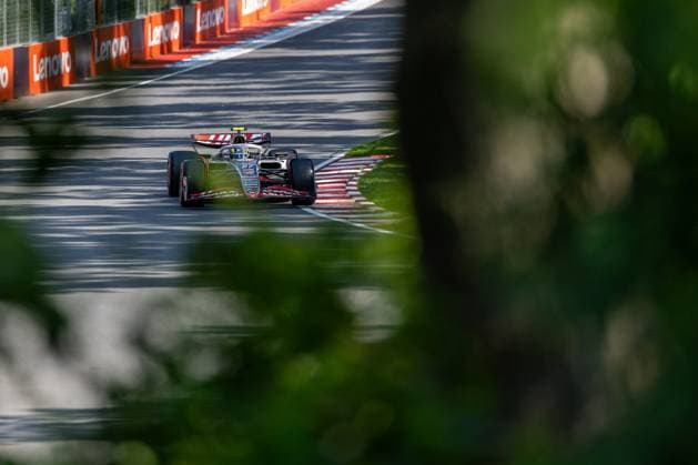 Oliver Bearman (MoneyGram Haas F1 Team, Großbritannien 87) im VF-25, CAN, Formel 1 Weltmeisterschaft, Grand Prix von Kanada, Circuit Gilles Villeneuve, Qualifying, Saison 2025, 14.06.2025 CAN, Formel 1 Weltmeisterschaft, Grand Prix von Kanada, Circuit Gilles Villeneuve, Qualifying, Saison 2025, 14.06.2025 Montreal Copyright: xEibner-Pressefoto MarcelxFischerx EP_MFI