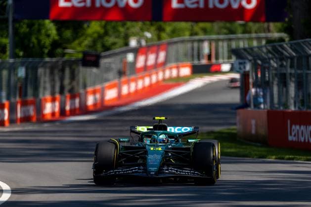 Fernando Alonso (Aston Martin Aramco Formula One Team, Spanien, 14) im AMR25, CAN, Formel 1 Weltmeisterschaft, Grand Prix von Kanada, Circuit Gilles Villeneuve, Qualifying, Saison 2025, 14.06.2025 CAN, Formel 1 Weltmeisterschaft, Grand Prix von Kanada, Circuit Gilles Villeneuve, Qualifying, Saison 2025, 14.06.2025 Montreal Copyright: xEibner-Pressefoto MarcelxFischerx EP_MFI