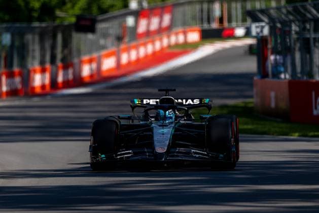 George Russell (Mercedes-AMG Petronas F1 Team, Großbritannien, 63) im W16, CAN, Formel 1 Weltmeisterschaft, Grand Prix von Kanada, Circuit Gilles Villeneuve, Qualifying, Saison 2025, 14.06.2025 CAN, Formel 1 Weltmeisterschaft, Grand Prix von Kanada, Circuit Gilles Villeneuve, Qualifying, Saison 2025, 14.06.2025 Montreal Copyright: xEibner-Pressefoto MarcelxFischerx EP_MFI