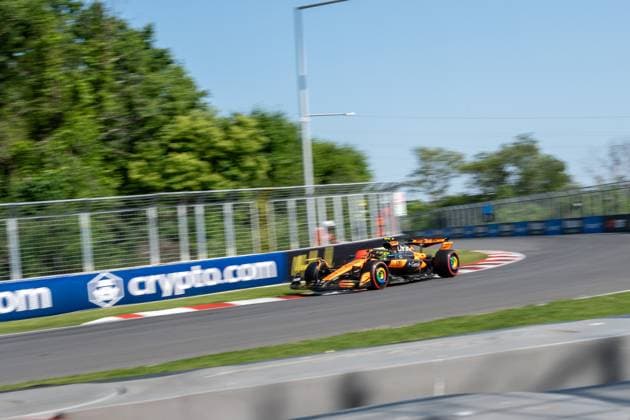 Lando Norris (McLaren Formula 1 Team, Großbritannien 04) im MCL39, CAN, Formel 1 Weltmeisterschaft, Grand Prix von Kanada, Circuit Gilles Villeneuve, Qualifying, Saison 2025, 14.06.2025 CAN, Formel 1 Weltmeisterschaft, Grand Prix von Kanada, Circuit Gilles Villeneuve, Qualifying, Saison 2025, 14.06.2025 Montreal Copyright: xEibner-Pressefoto MarcelxFischerx EP_MFI