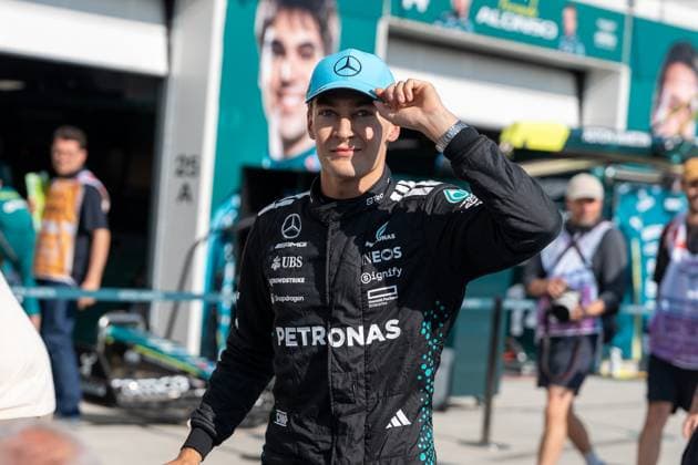 George Russell (Mercedes-AMG Petronas F1 Team, Großbritannien, 63) Pole Position, CAN, Formel 1 Weltmeisterschaft, Grand Prix von Kanada, Circuit Gilles Villeneuve, Qualifying, Saison 2025, 14.06.2025 CAN, Formel 1 Weltmeisterschaft, Grand Prix von Kanada, Circuit Gilles Villeneuve, Qualifying, Saison 2025, 14.06.2025 Montreal Copyright: xEibner-Pressefoto MarcelxFischerx EP_MFI