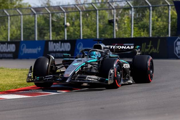 George Russell (Mercedes-AMG Petronas F1 Team, Großbritannien, 63) im W16, CAN, Formel 1 Weltmeisterschaft, Grand Prix von Kanada, Circuit Gilles Villeneuve, Qualifying, Saison 2025, 14.06.2025 CAN, Formel 1 Weltmeisterschaft, Grand Prix von Kanada, Circuit Gilles Villeneuve, Qualifying, Saison 2025, 14.06.2025 Montreal Copyright: xEibner-Pressefoto MarcelxFischerx EP_MFI