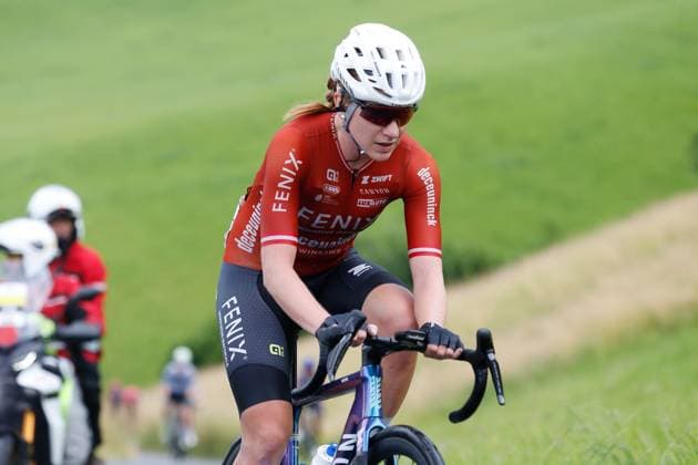 TDS Women Carina Schrempf AUT Team Fenix-Deceuninck 15.06.2025 Kuessnacht, SCHWEIZ, Tour de Suisse Women 4.Etappe Kuessnacht - Kuessnacht Carina Schrempf AUT Team Fenix-Deceuninck