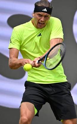 Alexander Zverev (GER) Aktion Tennis Herren BOSS Open ATP, Tennis Herren 250 Stuttgart 2025 Weissenhof BOSS Open ATP 250 Stuttgart 2025