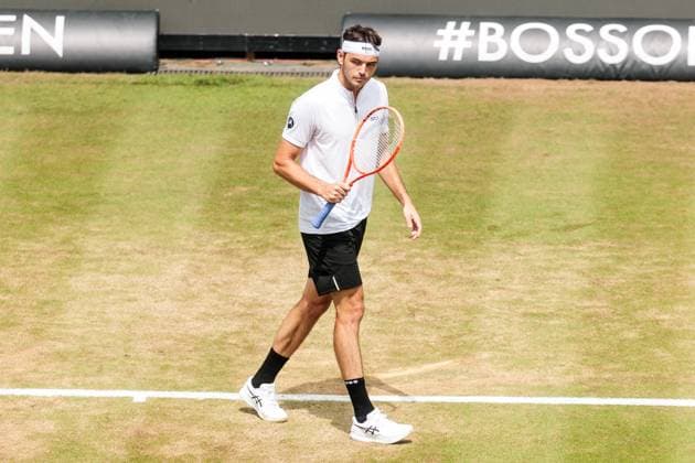 BOSS OPEN ATP250; 15.06.2025 Taylor Fritz (USA) jubelt im Match gegen Alexander Zverev (GER) BOSS OPEN ATP250; Stuttgart, Tennisclub Weissenhof am 15.06.2025 Copyright: xBEAUTIFULxSPORTS Wunderlx