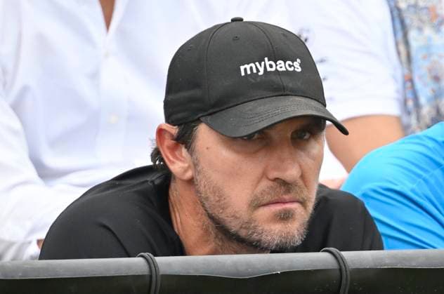 auf der Tribuene Mischa Zverev, Bruder von Alexander Zverev (GER) Tennis Herren BOSS Open ATP, Tennis Herren 250 Stuttgart 2025 Weissenhof BOSS Open ATP 250 Stuttgart 2025