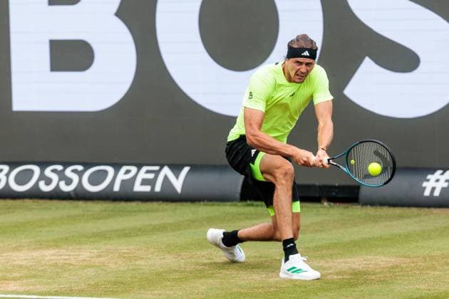 BOSS OPEN ATP250; 15.06.2025 Alexander Zverev (GER) im Match gegen Taylor Fritz (USA) BOSS OPEN ATP250; Stuttgart, Tennisclub Weissenhof am 15.06.2025 Copyright: xBEAUTIFULxSPORTS Wunderlx