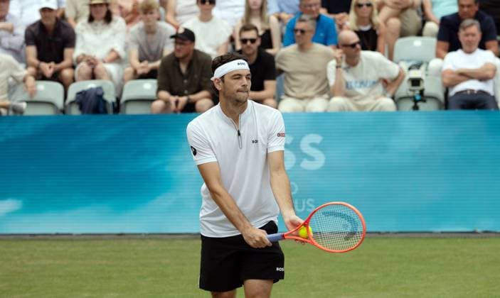 15.06.25 Tennis BOSS Open Stuttgart Weissenhof 2025 Deutschland, Stuttgart, 15.06.2025, Tennis, BOSS Open Stuttgart Weissenhof 2025: Taylor Fritz.