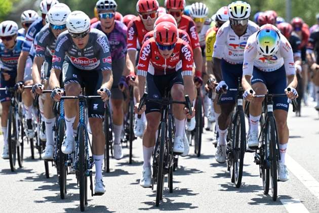 Elfstedenronde 2025 Cycling Race BRUGGE, BELGIUM - JUNE 15 : rider of Lotto during the 43th edition of Elfstedenronde an UCI Class 1.1 one day cycling road race for Men Elite of 196 km with start in Brugge and finish in Brugge on June 15, 2025 in Brugge, Belgium, 15 06 2025 ( Motordriver Guy De Vuyst - Brugge Belgium  Copyright: xNicoxVereeckenx