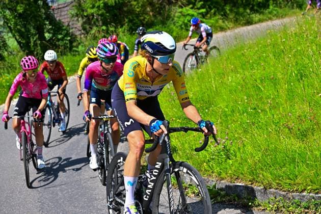 Marlen Reusser gewinnt Tour de Suisse Women 2025 Marlen Reusser (SUI Schweiz, Switzerland) Moviestar Team gewinnt 4. Etappe der 5. Tour de Suisse Women 2025. UCI Women™s WorldTour 2025 am 15. Juni 2025 von Küssnacht nach Küssnacht 129,4 Kilometer. Gesamtsieg