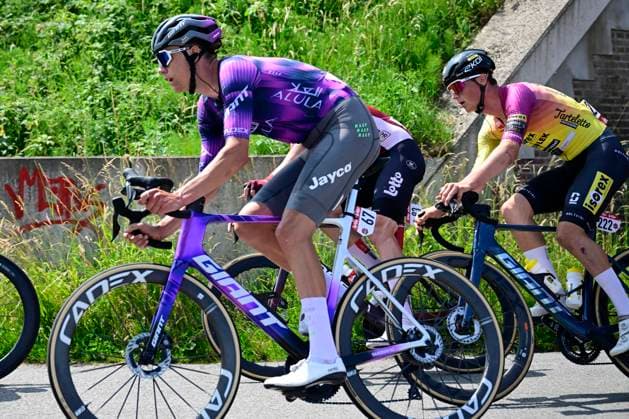 Elfstedenronde 2025 Cycling Race BRUGGE, BELGIUM - JUNE 15 : Walscheid Max (GER) of Team Jayco AlUla during the 43th edition of Elfstedenronde an UCI Class 1.1 one day cycling road race for Men Elite of 196 km with start in Brugge and finish in Brugge on June 15, 2025 in Brugge, Belgium, 15 06 2025 ( Motordriver Guy De Vuyst - Brugge Belgium  Copyright: xNicoxVereeckenx