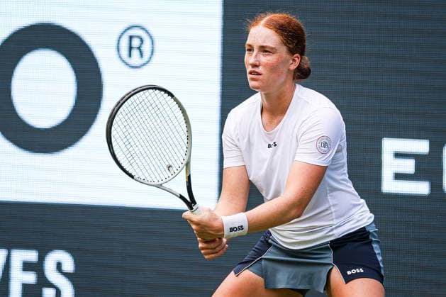 Ella Seidel GER am Netz, Berlin Tennis Open by HYLO 2025, Berlin, LTTC Rot-Weiß , 15.06.2025, Copyright: xClaudioxGärtnerx