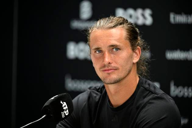 Sport Themen der Woche KW24 Sport Bilder des Tages PK Pressekonferenz Alexander Zverev (GER) Portrait Tennis Herren BOSS Open ATP, Tennis Herren 250 Stuttgart 2025 Weissenhof BOSS Open ATP 250 Stuttgart 2025 *** PK Press Conference Alexander Zverev GER Portrait Tennis Men BOSS Open ATP 250 Stuttgart 2025 Weissenhof BOSS Open ATP 250 Stuttgart 2025