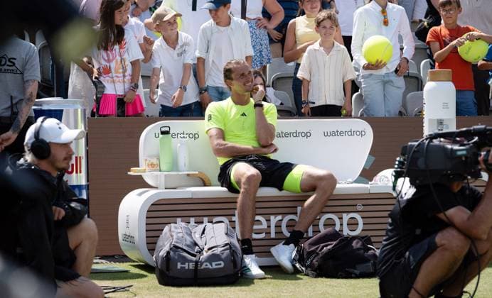 15.06.25 Tennis BOSS Open Stuttgart Weissenhof 2025 Deutschland, Stuttgart, 15.06.2025, Tennis, BOSS Open Stuttgart Weissenhof 2025: Alexander Zverev.