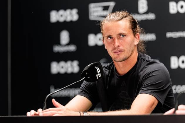 BOSS OPEN ATP250; 15.06.2025 Alexander Zverev (GER) während der Pressekonferenz BOSS OPEN ATP250; Stuttgart, Tennisclub Weissenhof am 15.06.2025 Copyright: xBEAUTIFULxSPORTS Wunderlx