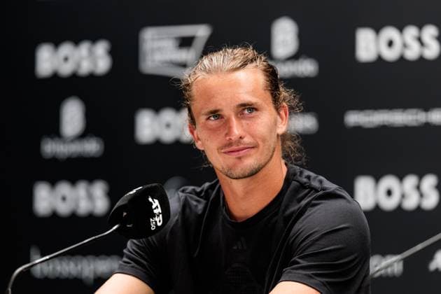 BOSS OPEN ATP250; 15.06.2025 Alexander Zverev (GER) während der Pressekonferenz BOSS OPEN ATP250; Stuttgart, Tennisclub Weissenhof am 15.06.2025 Copyright: xBEAUTIFULxSPORTS Wunderlx