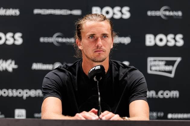 BOSS OPEN ATP250; 15.06.2025 Alexander Zverev (GER) während der Pressekonferenz BOSS OPEN ATP250; Stuttgart, Tennisclub Weissenhof am 15.06.2025 Copyright: xBEAUTIFULxSPORTS Wunderlx