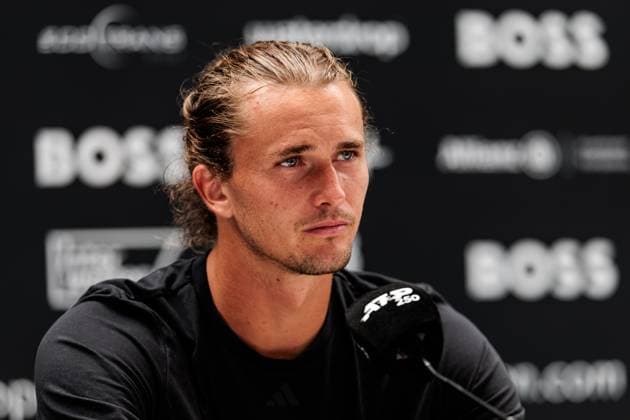 BOSS OPEN ATP250; 15.06.2025 Alexander Zverev (GER) während der Pressekonferenz BOSS OPEN ATP250; Stuttgart, Tennisclub Weissenhof am 15.06.2025 Copyright: xBEAUTIFULxSPORTS Wunderlx