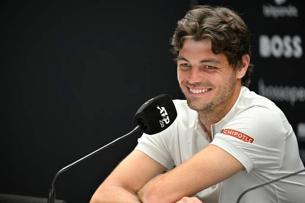 PK Pressekonferenz Taylor Fritz (USA) Portrait Tennis Herren BOSS Open ATP, Tennis Herren 250 Stuttgart 2025 Weissenhof BOSS Open ATP 250 Stuttgart 2025