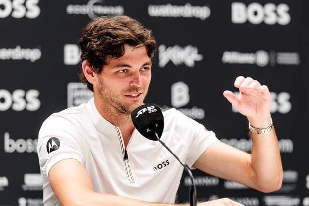 BOSS OPEN ATP250; 15.06.2025 Taylor Fritz (USA) während der Pressekonferenz BOSS OPEN ATP250; Stuttgart, Tennisclub Weissenhof am 15.06.2025 Copyright: xBEAUTIFULxSPORTS Wunderlx
