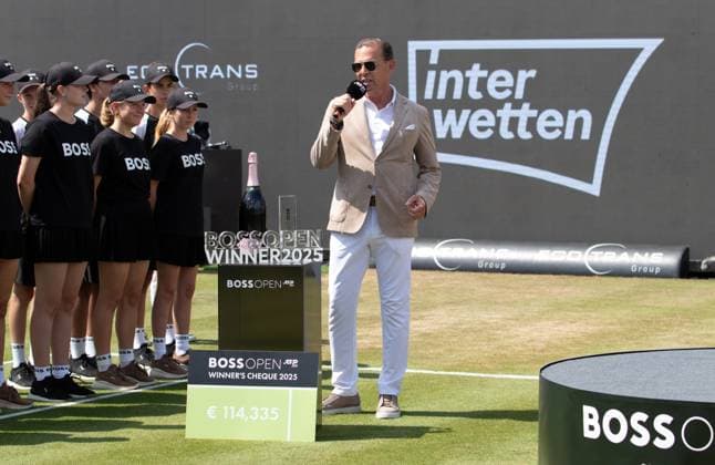 15.06.25 Tennis BOSS Open Stuttgart Weissenhof 2025 Deutschland, Stuttgart, 15.06.2025, Tennis, BOSS Open Stuttgart Weissenhof 2025: Daniel Grieder (BOSS).