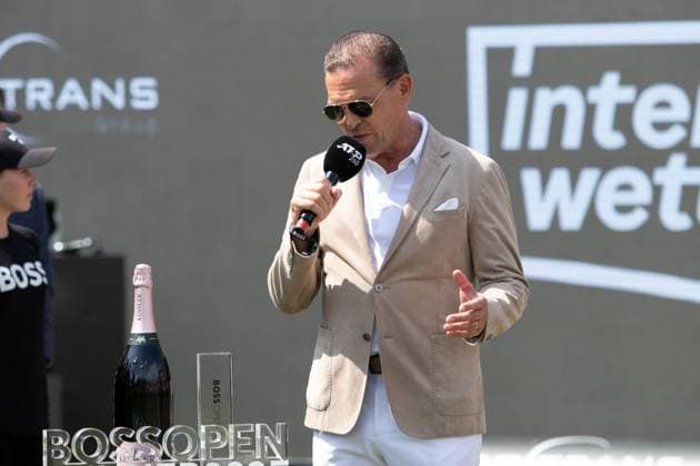 15.06.25 Tennis BOSS Open Stuttgart Weissenhof 2025 Deutschland, Stuttgart, 15.06.2025, Tennis, BOSS Open Stuttgart Weissenhof 2025: Daniel Grieder (BOSS).