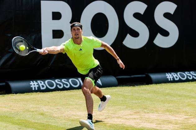 BOSS OPEN ATP250; 15.06.2025 Alexander Zverev (GER) im Match gegen Taylor Fritz (USA) BOSS OPEN ATP250; Stuttgart, Tennisclub Weissenhof am 15.06.2025 Copyright: xBEAUTIFULxSPORTS Wunderlx