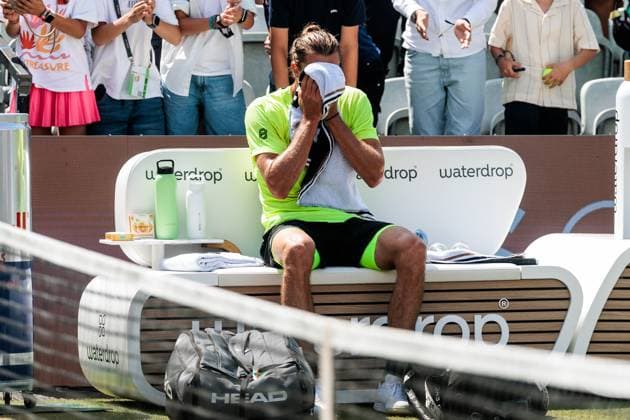 BOSS OPEN ATP250; 15.06.2025 Alexander Zverev (GER) nach dem Match gegen Taylor Fritz (USA) BOSS OPEN ATP250; Stuttgart, Tennisclub Weissenhof am 15.06.2025 Copyright: xBEAUTIFULxSPORTS Wunderlx