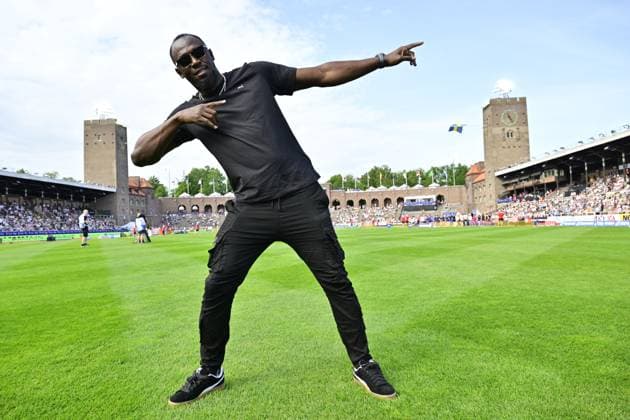 Sport Themen der Woche KW24 Sport Bilder des Tages STOCKHOLM, SWEDEN 20250615 Usain Bolt during the Diamond League athletics gala at Stockholm Stadium, Sweden June 15, 2025. STOCKHOLM SWEDEN x10030x *** STOCKHOLM, SWEDEN 20250615 Usain Bolt during the Diamond League athletics gala at Stockholm Stadium, Sweden June 15, 2025 STOCKHOLM SWEDEN x10030x  Copyright: xJonasxEkströmer TTx DIAMOND LEAGUE STOCKHOLM