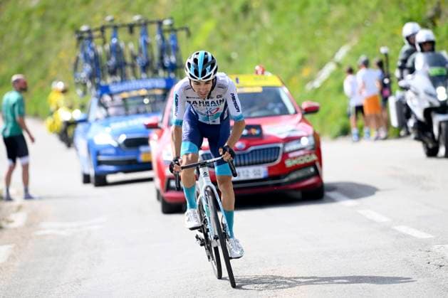 Criterium du Dauphine 2025 Stage 8 VAL-CENIS PLATEAU DU MONT-CENIS, FRANCE - JUNE 15 : Martinez Lenny (FRA) of Bahrain - Victorious during stage 8 of the 77th edition of Criterium du Dauphine Libere an UCI World Tour 2.UWT cycling road race stage for Men Elite of 133.3 km with start in Val-d Arc and finish in Val-Cenis Plateau du Mont-Cenis on June 15, 2025 in Val-Cenis Plateau du Mont-Cenis, France, 15 06 2025 ( Motordriver Kenny Verfaillie - Val-Cenis Plateau du Mont-Cenis France  Copyright: xVincentxKalutx