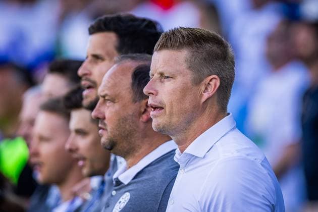 ENGLAND U21, U 21 - SLOVENIA U21 Head coach of Slovenia U21 Andrej Razdrh during the UEFA European Under-21 Championship 2025 Group B football match between England U21 and Slovenia U21. Stadium Nitra Arena, Nitra, Slovakia, June 15, 2025. Photo by Branislav Racko Copyright: xx 080A3233